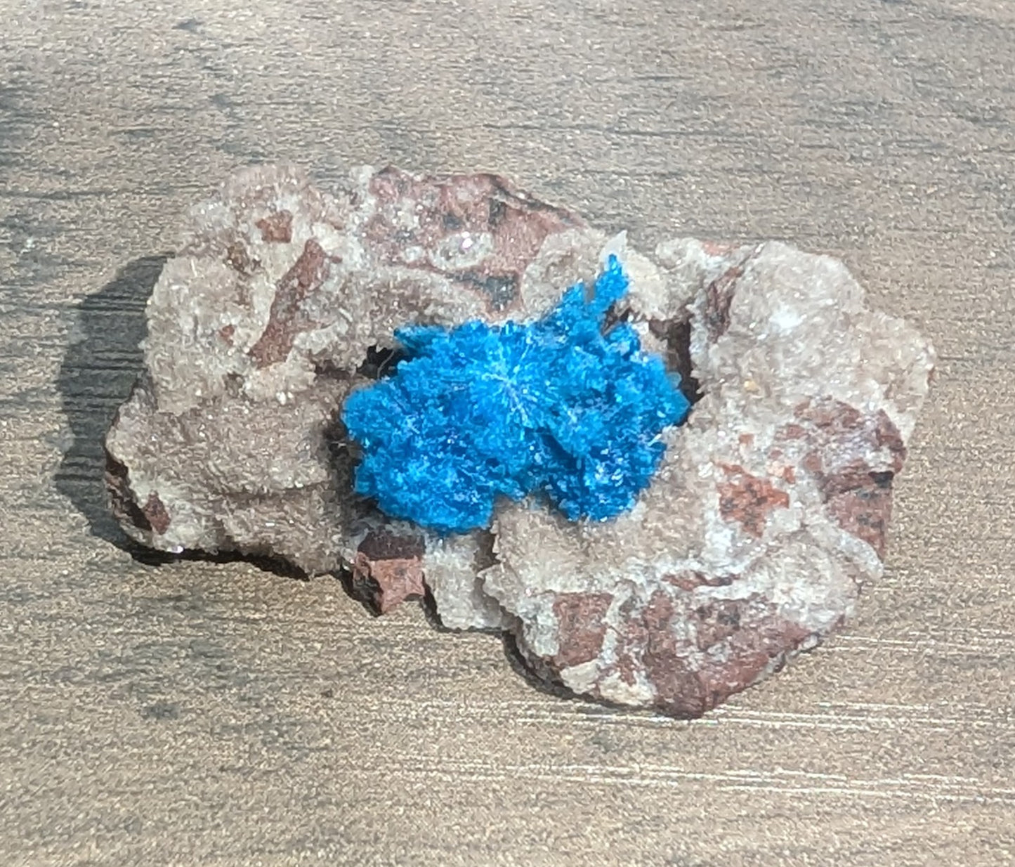 Pentagonite on Heulandite
