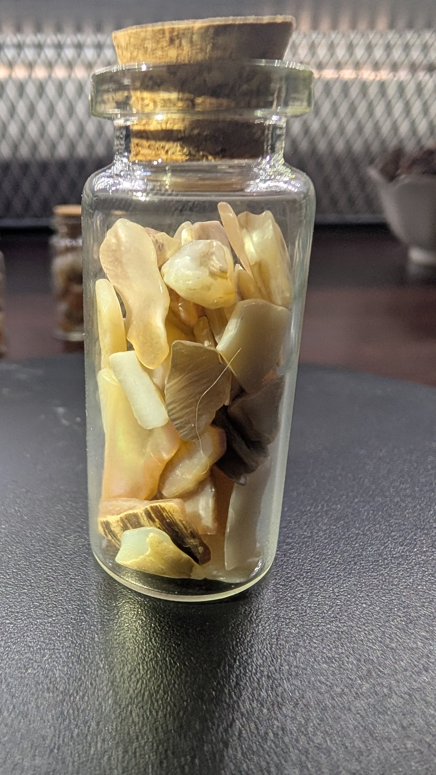 1oz Jar of Fire Agate or Sea Shells