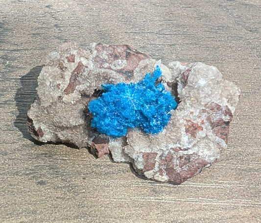 Pentagonite on Heulandite
