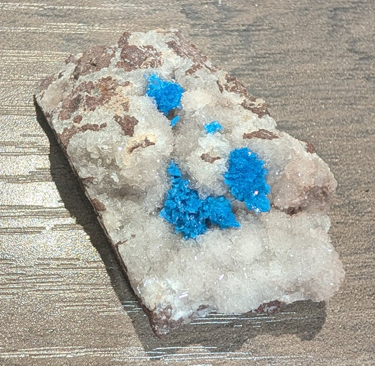 Pentagonite on Heulandite