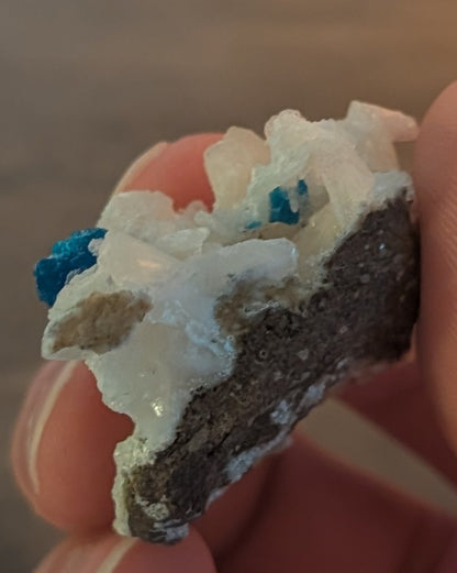 Cavansite on Stilbite