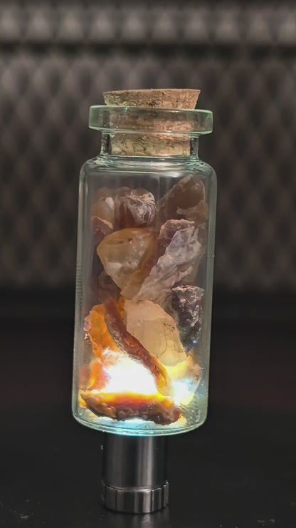 1oz Jar of Fire Agate or Sea Shells